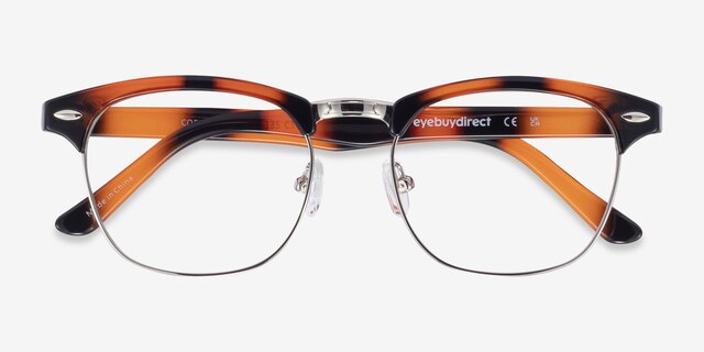 Coexist Tortoise Plastic-metalEyeglass Frames from EyeBuyDirect, Closed View