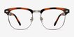 Coexist Tortoise Plastic, MetalEyeglass Frames from EyeBuyDirect, Front View