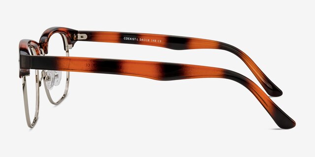 Coexist Tortoise Plastic-metalEyeglass Frames from EyeBuyDirect, Side View