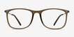 Hurricane Matte Cinnamon Plastic, MetalEyeglass Frames from EyeBuyDirect, Front View