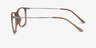 Hurricane Matte Cinnamon Plastic-metalEyeglass Frames from EyeBuyDirect, Side View