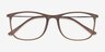 Hurricane Matte Cinnamon Plastic-metalEyeglass Frames from EyeBuyDirect, Closed View