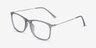 Hurricane Matte Gray Plastic-metalEyeglass Frames from EyeBuyDirect, Angle View