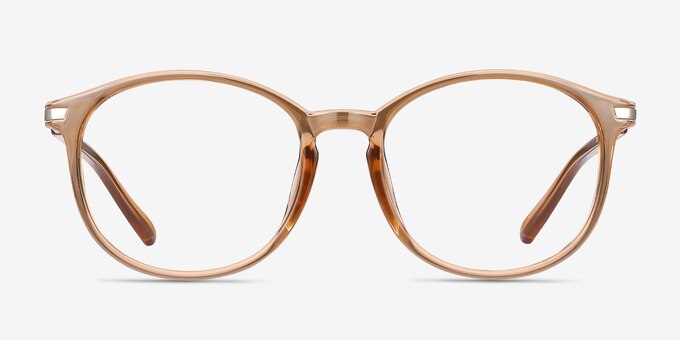 Lindsey Clear Orange Plastic-metal Eyeglass Frames
