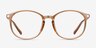Lindsey Clear Orange Plastic-metalEyeglass Frames from EyeBuyDirect, Front View