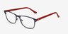 Comity Navy Acetate-metalEyeglass Frames from EyeBuyDirect, Angle View