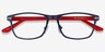Comity Navy Acetate-metalEyeglass Frames from EyeBuyDirect, Closed View