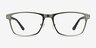 Comity Light Green Acetate-metalEyeglass Frames from EyeBuyDirect, Front View