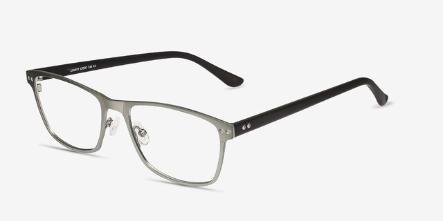 Comity Light Green Acetate-metalEyeglass Frames from EyeBuyDirect, Angle View