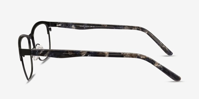 Volary Black Acetate-metalEyeglass Frames from EyeBuyDirect, Side View