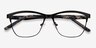 Volary Black Acetate-metalEyeglass Frames from EyeBuyDirect, Closed View