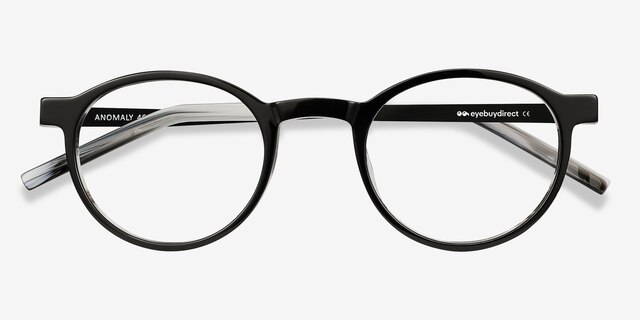 Anomaly Black AcetateEyeglass Frames from EyeBuyDirect, Closed View