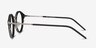 Roto Black Acetate-metalEyeglass Frames from EyeBuyDirect, Side View