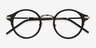 Roto Black Acetate-metalEyeglass Frames from EyeBuyDirect, Closed View