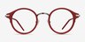 Roto Red AcetateEyeglass Frames from EyeBuyDirect, Front View