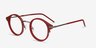 Roto Red AcetateEyeglass Frames from EyeBuyDirect, Angle View