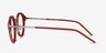 Roto Red AcetateEyeglass Frames from EyeBuyDirect, Side View