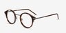 Roto Écailles Acetate-metalMontures de lunettes de vue d'EyeBuyDirect, Vue d'Angle