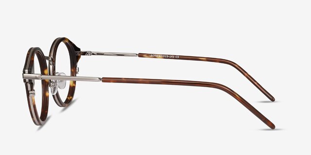 Roto Écailles Acetate-metalMontures de lunettes de vue d'EyeBuyDirect, Vue de Côté