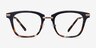 Candela Blue Floral Acetate-metalEyeglass Frames from EyeBuyDirect, Front View