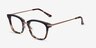 Candela Blue Floral Acetate-metalEyeglass Frames from EyeBuyDirect, Angle View