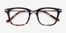 Candela Blue Floral Acetate-metalEyeglass Frames from EyeBuyDirect, Closed View