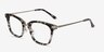 Candela Gray Floral Acetate-metalEyeglass Frames from EyeBuyDirect, Angle View