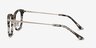 Candela Gray Floral Acetate-metalEyeglass Frames from EyeBuyDirect, Side View