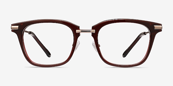 Candela Burgundy Acetate-metal Eyeglass Frames