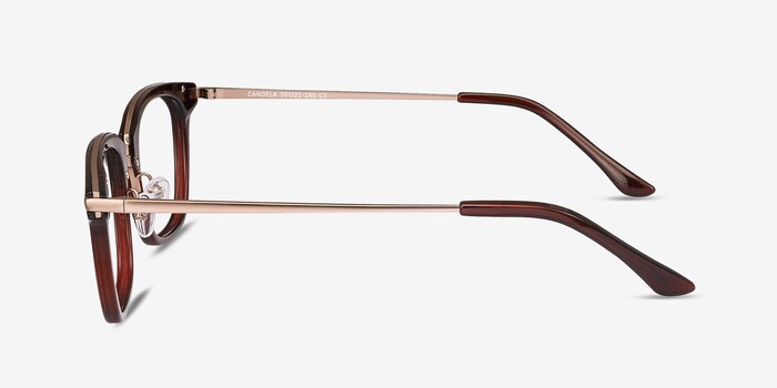 Candela Burgundy Acetate-metal Montures de lunettes de vue d'EyeBuyDirect