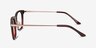 Candela Burgundy Acetate-metalMontures de lunettes de vue d'EyeBuyDirect, Vue de Côté