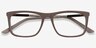 Instance Brown Acetate-metalEyeglass Frames from EyeBuyDirect, Closed View