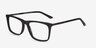 Instance Noir Acetate-metalMontures de lunettes de vue d'EyeBuyDirect, Vue d'Angle