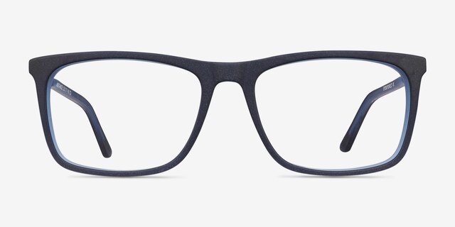 Instance Bleu Acetate-metalMontures de lunettes de vue d'EyeBuyDirect, Vue de Face