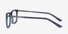 Instance Bleu Acetate-metalMontures de lunettes de vue d'EyeBuyDirect, Vue de Côté