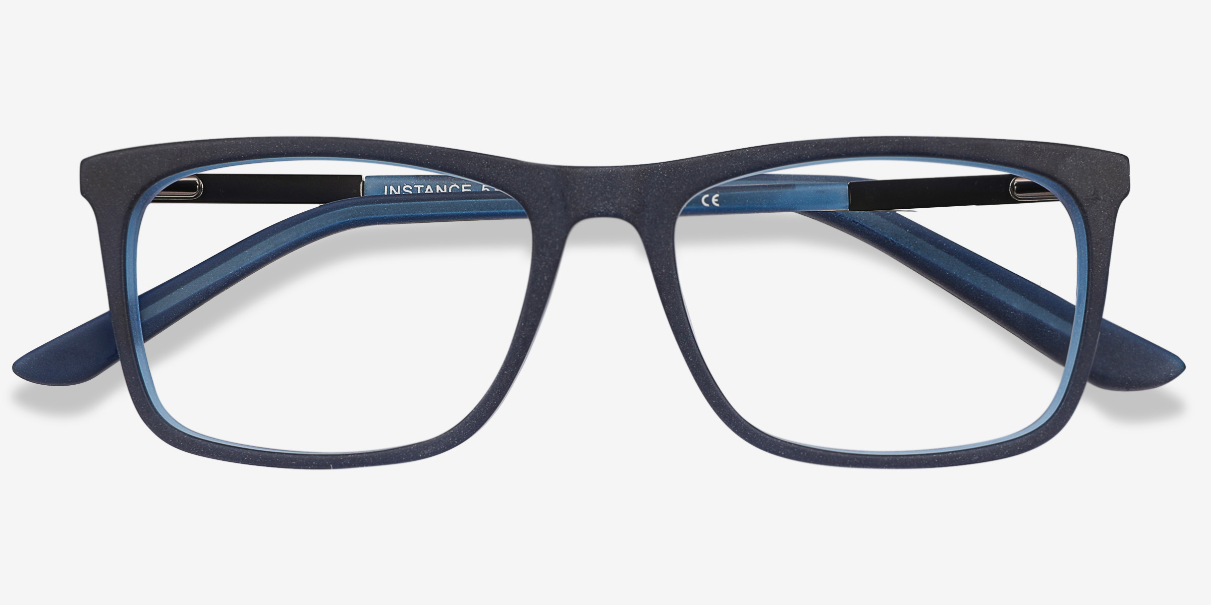 Instance Rectangle Blue Glasses For Men Eyebuydirect 