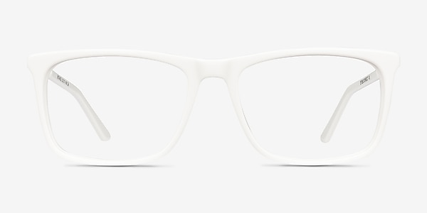 Instance White Acetate-metal Eyeglass Frames