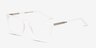 Instance White Acetate-metalEyeglass Frames from EyeBuyDirect, Angle View