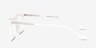 Instance White Acetate-metalEyeglass Frames from EyeBuyDirect, Side View