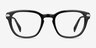 Quazar Black AcetateEyeglass Frames from EyeBuyDirect, Front View