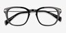 Quazar Black AcetateEyeglass Frames from EyeBuyDirect, Closed View