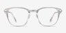 Quazar Clear Acetate-metalEyeglass Frames from EyeBuyDirect, Front View