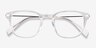 Quazar Clear Acetate-metalEyeglass Frames from EyeBuyDirect, Closed View