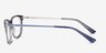 Grid Blue AcetateEyeglass Frames from EyeBuyDirect, Side View