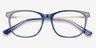 Grid Blue AcetateEyeglass Frames from EyeBuyDirect, Closed View
