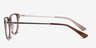 Grid Brun Acetate-metalMontures de lunettes de vue d'EyeBuyDirect, Vue de Côté