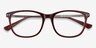 Grid Brun Acetate-metalMontures de lunettes de vue d'EyeBuyDirect, Vue Rapprochée