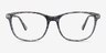 Grid Striped Acetate-metalEyeglass Frames from EyeBuyDirect, Front View