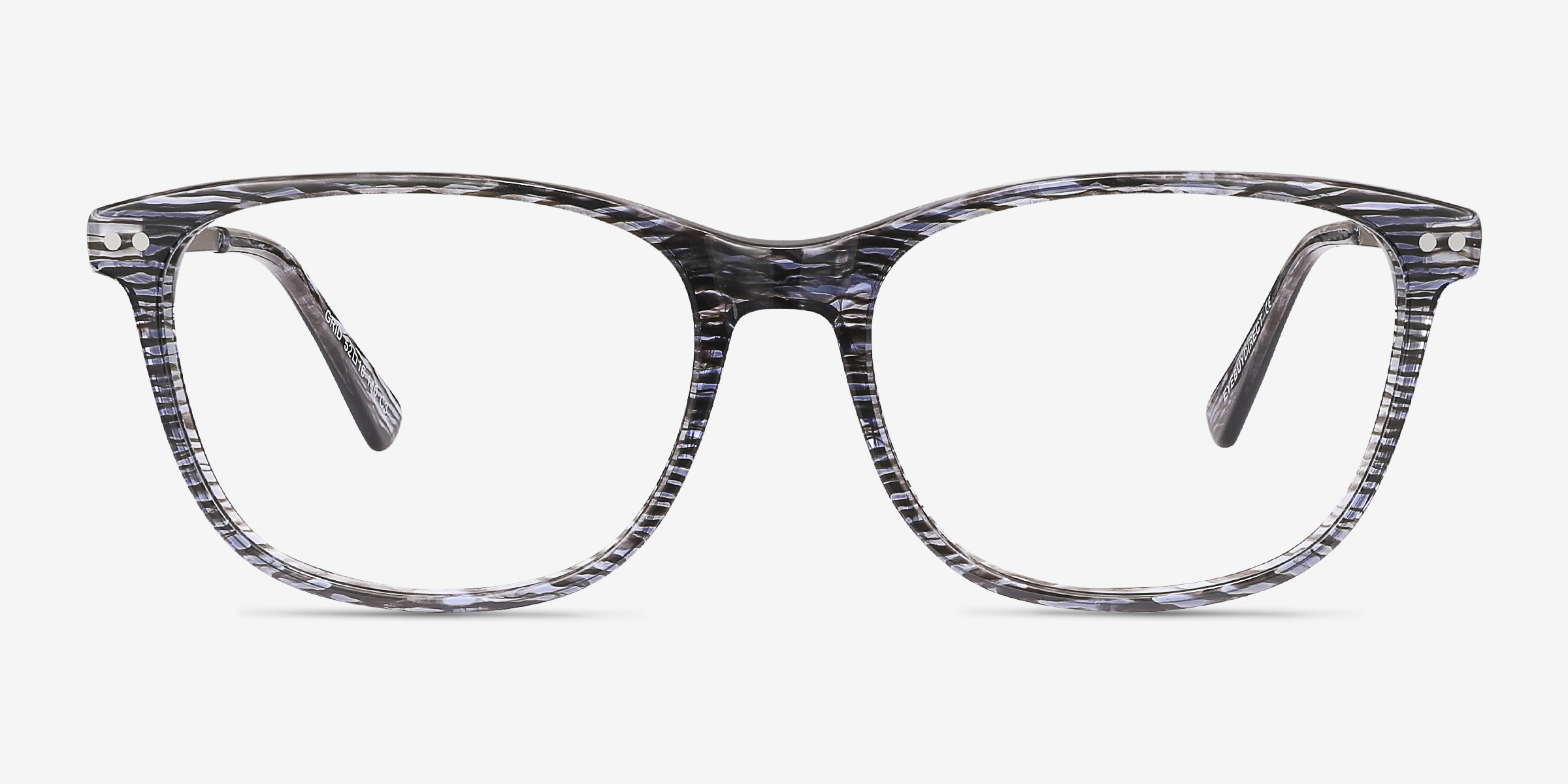 Grid Striped Glasses for Women | Eyebuydirect