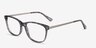 Grid Striped Acetate-metalEyeglass Frames from EyeBuyDirect, Angle View